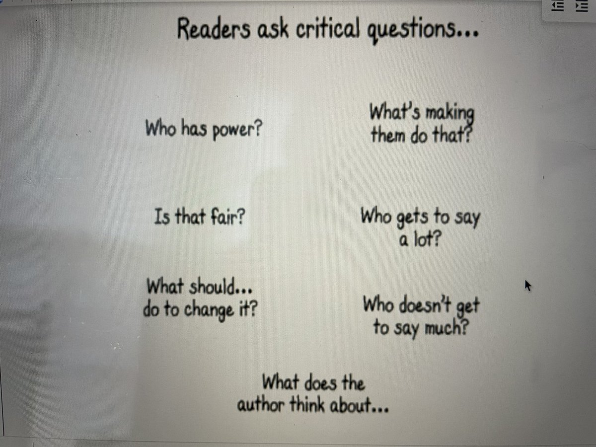 aprildrizzo's tweet photo. Looking forward to having these types of conversations in read aloud! #tcrwp https://t.co/bPUkibIyxz