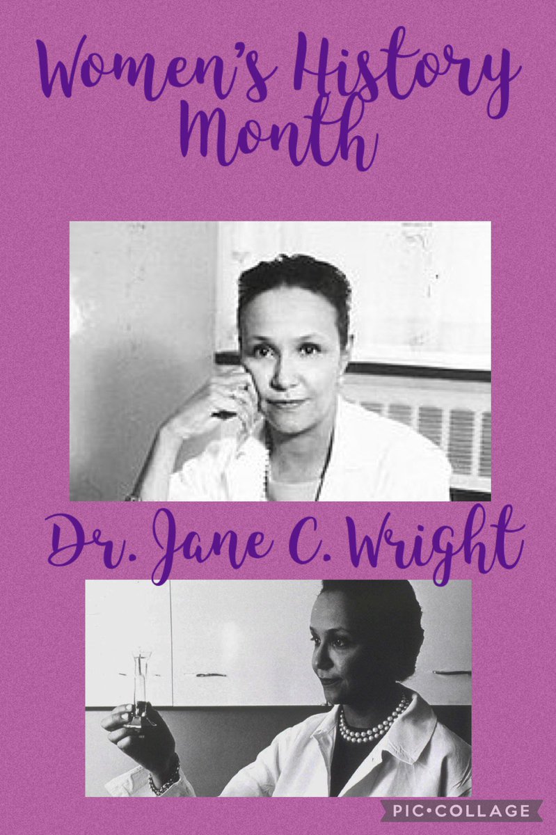BLACKBiz_app's tweet photo. This Women’s History Month, we honor Dr. Jane Wright, the first woman president of the American Cancer Society. Her research laid the foundations for treating tumors with chemotherapy in a time when this type of treatment was not popular. 
#womenshistorymonth
#phenomenalwomen https://t.co/fHwXauf5Il