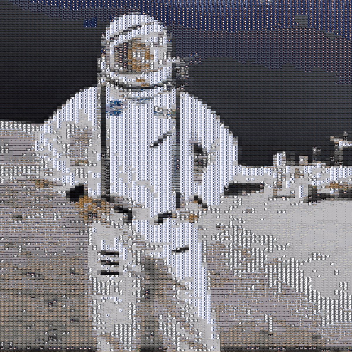 PPixelfun's tweet photo. @rohanmaloney Gift :-) #pixelfun #starship  Only made with the starship flight video frames
 RT is Cool, a follow is appreciated https://t.co/ZvcUaUus0J