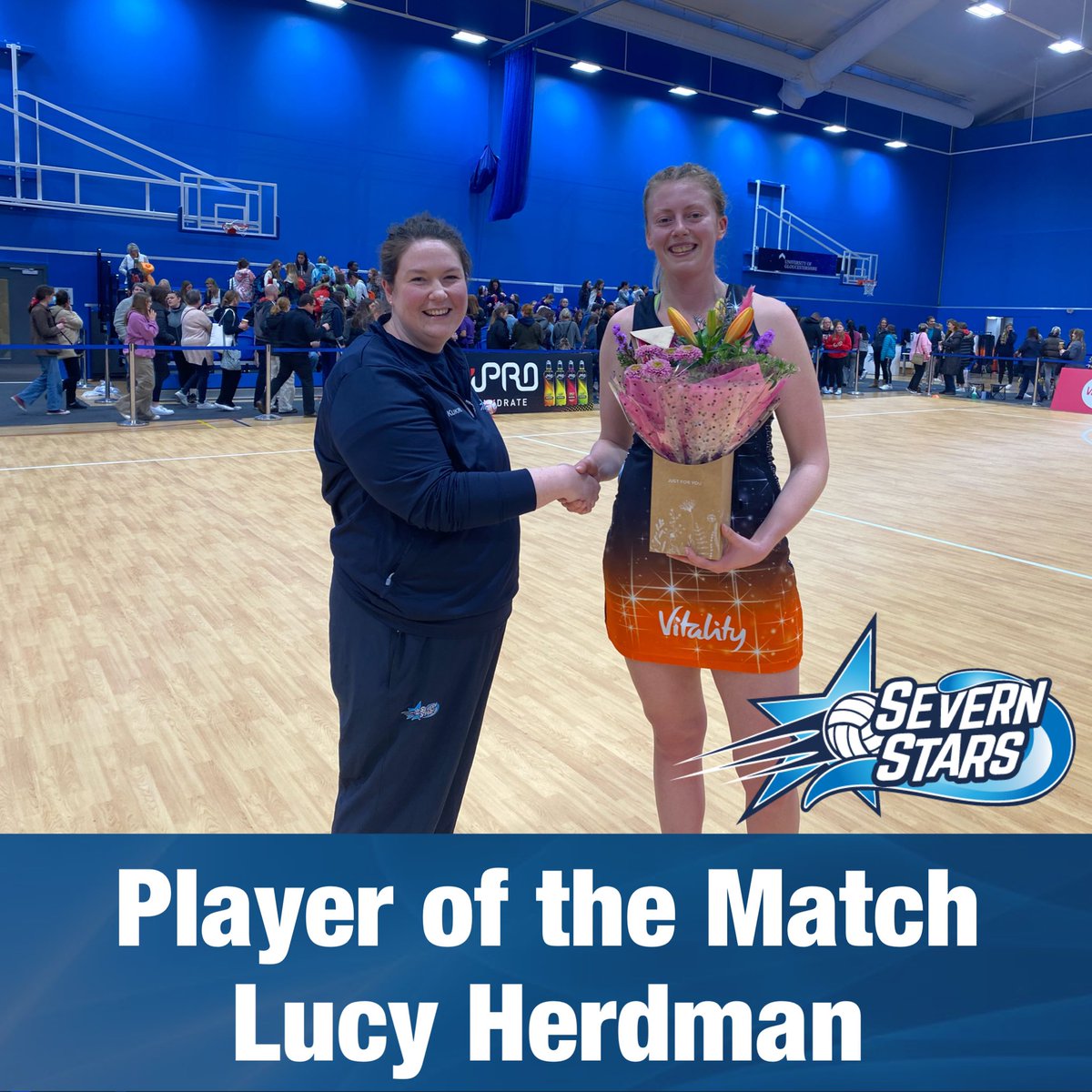 SevernStars's tweet photo. Tonight’s player of the match @Luce_herdman 🌟

What a way to finish off the birthday week for Lucy 🎉

Player sponsor @WrekinCol 

#weareSTARS https://t.co/BKGSY3Zvcs
