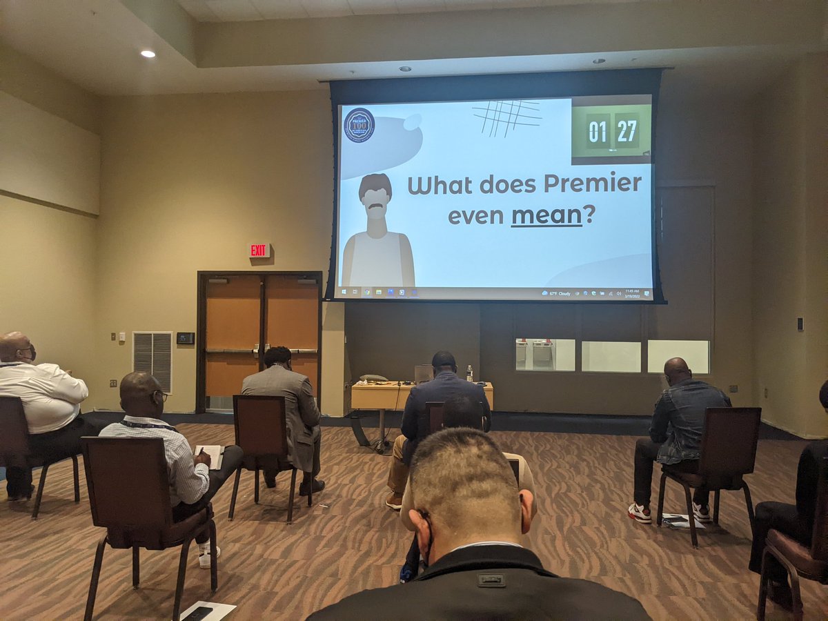 Mr_JohnsonPES's tweet photo. Thank you to the men that are engaging in this work of educating our children. Hopefully you were able to have one take away to apply to your school. Do good work and let the people debate. @Premier100_R2 @RichlandTwo @R2Recruits @RTEFlightStatus #RTEfly #Premier100Conference https://t.co/JmjqzuX2Pp