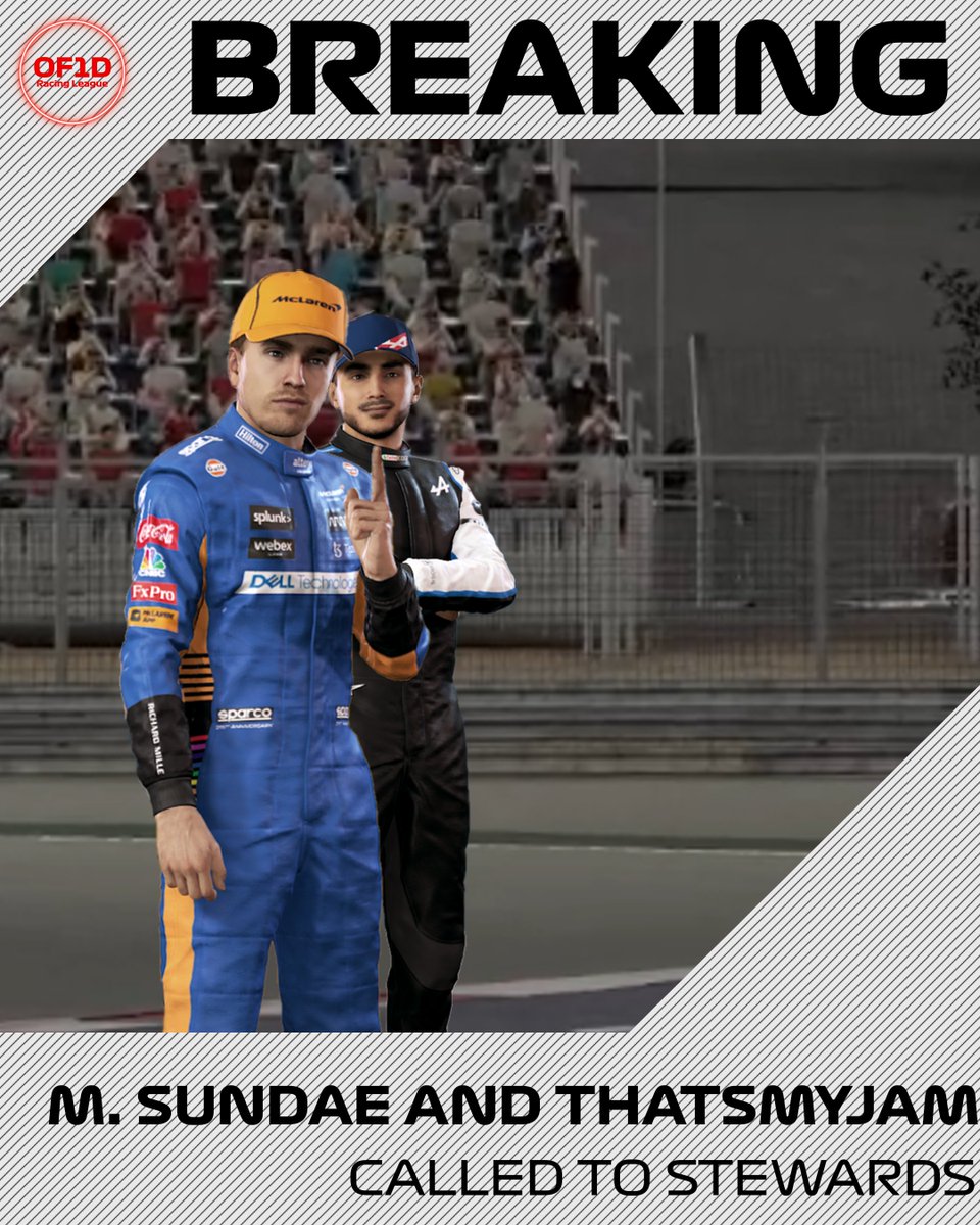of1d_league's tweet photo. BREAKING: Sundae and and Jam are called to the stewards too https://t.co/9V5ismo9yI