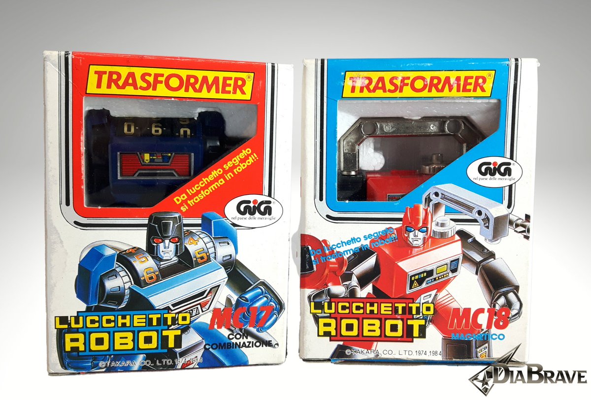 DiaBraveSid's tweet photo. Gig Trasformer Luchettot Robot MicroChange MC17 and MC18. They never made it to Transformers, but that oldskool Takara aesthetic is locked right in to their design.
#Transformers #MicroChange https://t.co/8CdZ9gmEEk
