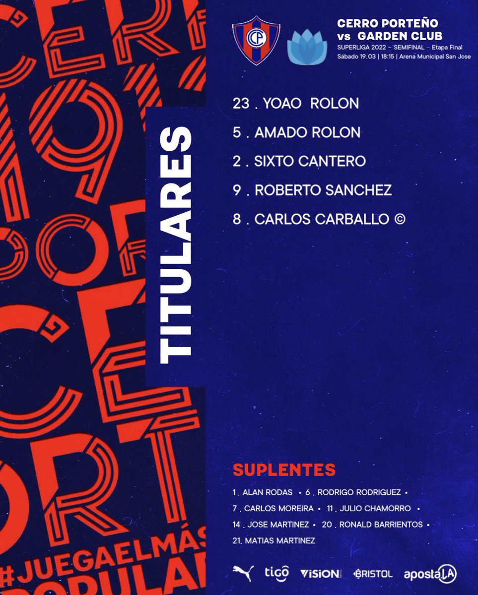 Superliga APF | ¡Equipo confirmado!

Los elegidos por  Eduardo González para buscar su pase a la final. Enfrentará a Garden Club a partir de las 18:15Hs.

#LaPasiónDelPueblo🔵🔴