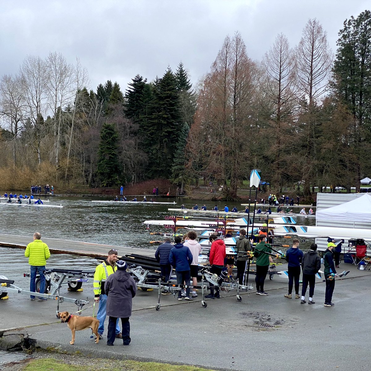 Regatta called off on account of weather. At least we got in a full morning of great racing before the wind came up. Thanks for coming, see you next time!