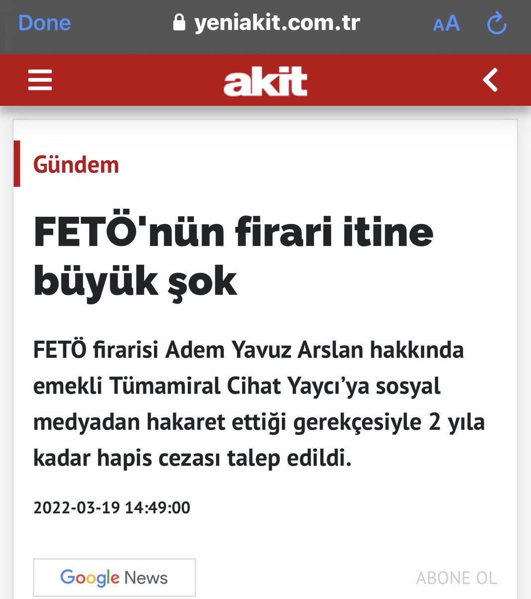 Akit çirkefliği diye bir şey var !