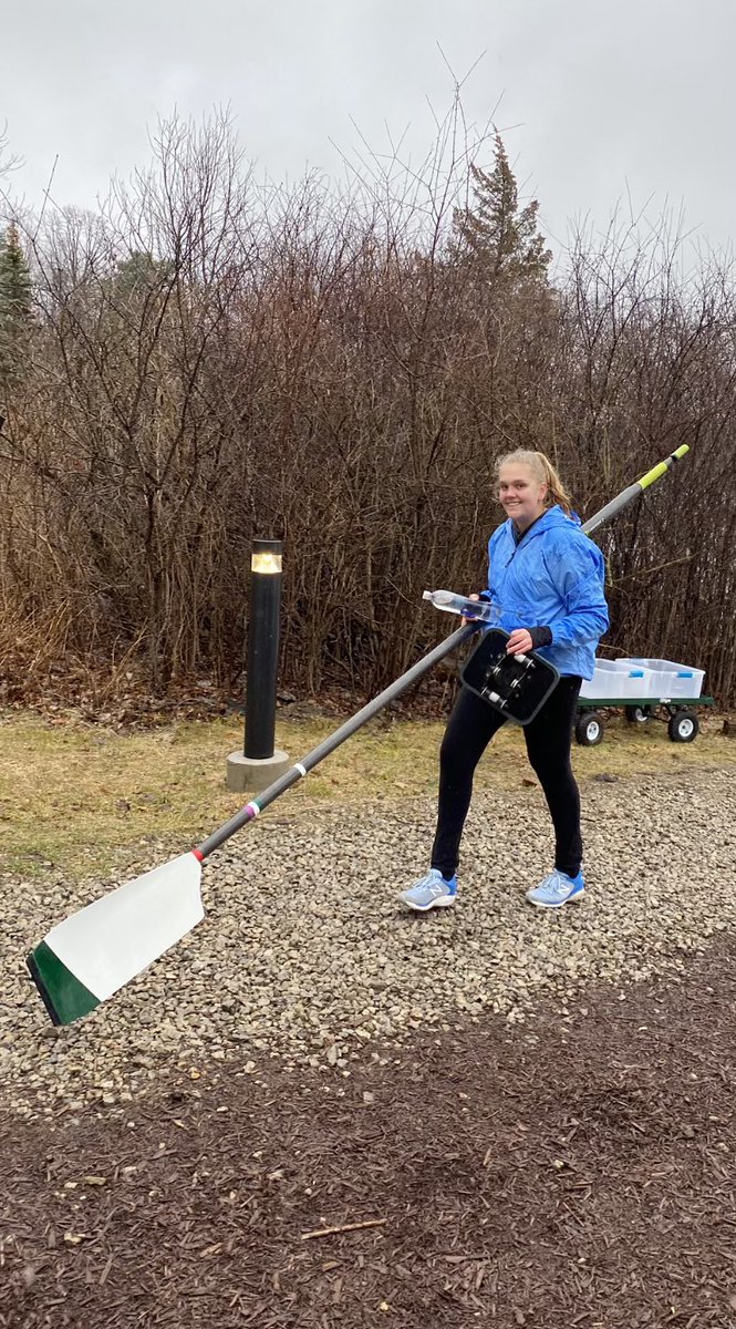 Had a great time at  <a href="/MSU_Rowing/">Michigan State Rowing</a> learn to row clinic. A big thank you to the coaches and team for showing us around campus. #newskill