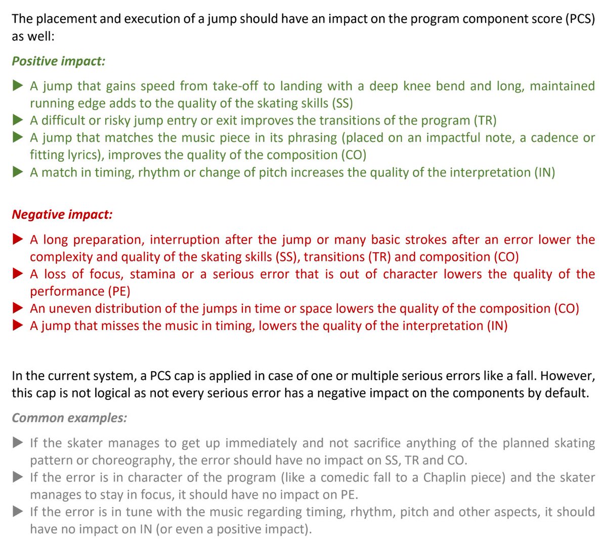 Henni147's tweet photo. I've seen multiple comments about the illogical PCS cap rule on my TL.
In my latest jump scoring analysis I also discussed the impact of a jump element on the 5 components and why the PCS cap should be abolished in its current form:
#PCSanalysis https://t.co/0eJ9UhJDOv