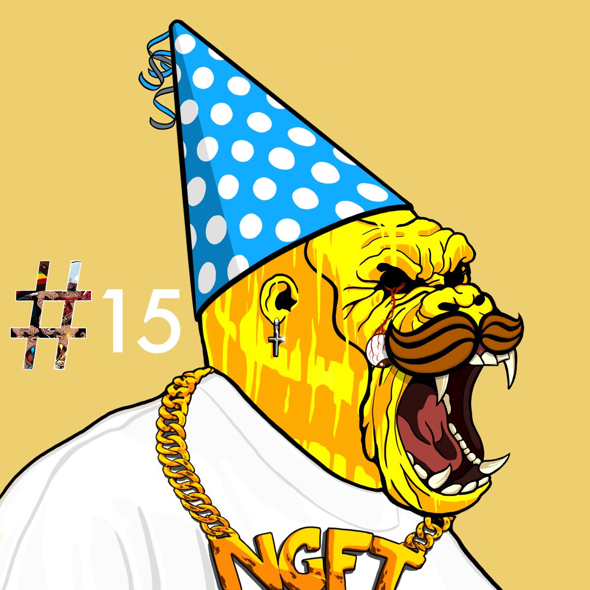NGFTofficial's tweet photo. #15 Face looks like Golden Party pack π₯³π¦
Get your own Nervous Gorilla Face
π’ Mint is Live on our website:
https://t.co/YRm1sYXu4r
and become a VIG
(Very Important Gorilla) that's how we call the Owners of our #NFTs
#NGFT #NFT #NFTCollection
#NFTCommunity #NFTcollectibles https://t.co/BdhUmTMfeL