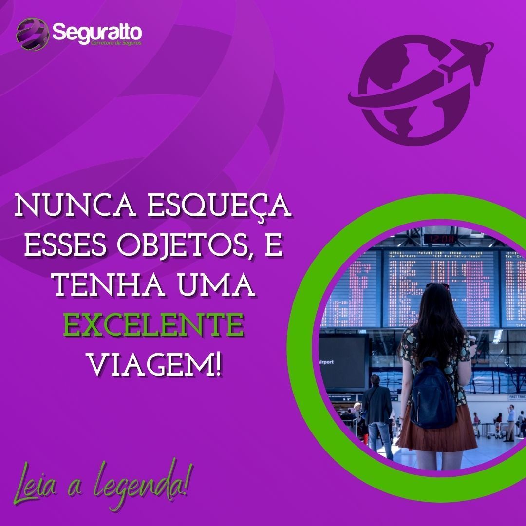 Seguratto's tweet photo. Fique atento a essa lista e não dê bobeira!
-Documentos de identificação
-Passagem (ônibus ou avião)
-Biscoitinhos (para comer enquanto não chega no seu paraíso)
-Celular (para tirar lindas fotos)
-Seguro Viagem (não é um objeto, mas pode te livrar de prejuízos e estresses!) https://t.co/5dpZp06VqC