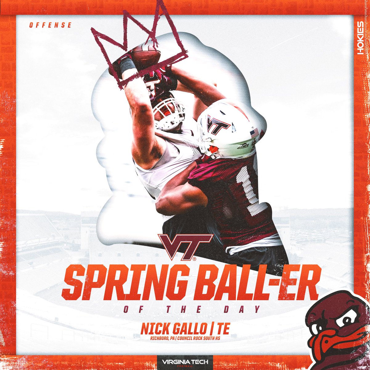 Great performance in Spring Practice #1! #GoHokies