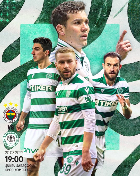 Konyaspor'un Fenerbahçe Maçı İçin Hazırladığı Görsel
