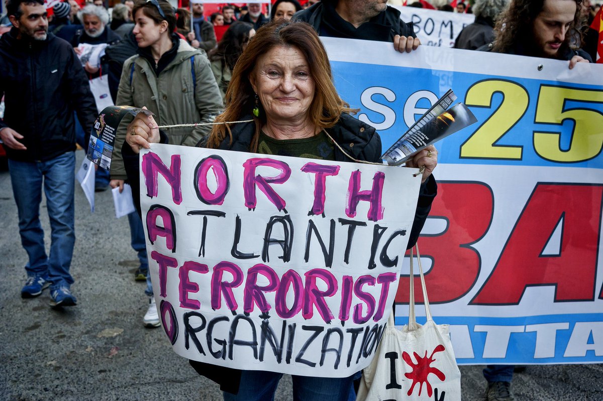 24 March 1999: NATO starts bombing Federal Rep of Yugoslavia 

19 March 2003: beginning of US led invasion of Iraq

19 March 2011: NATO launches war vs Libya

March 2022: NATO strengthens its presence in Eastern Europe &amp; remains one of the main threats to world peace and survival