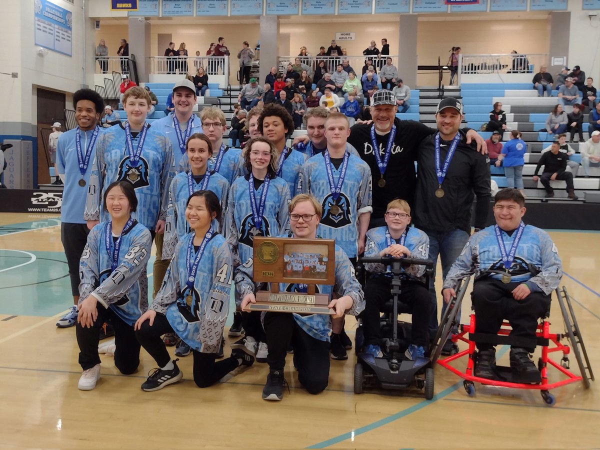 PI Floor Hockey State Championship:
Dakota United defeated Brainerd, 5-2, to claim the title.  Congratulations, Hawks!