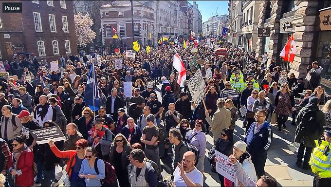 alibartram's tweet photo. THANK YOU LONDON✊🏻 For making World Wide Rally For Freedom awesome. And thank you to all UK Regional organisers.
To everyone who made noise in London today that knows IT IS NOT OVER YET… THANK YOU!
https://t.co/oWy0CW0S8B
#itsnotoveryet
#WorldWideDemo
#millionsinmotion https://t.co/k1uJKmkBSr