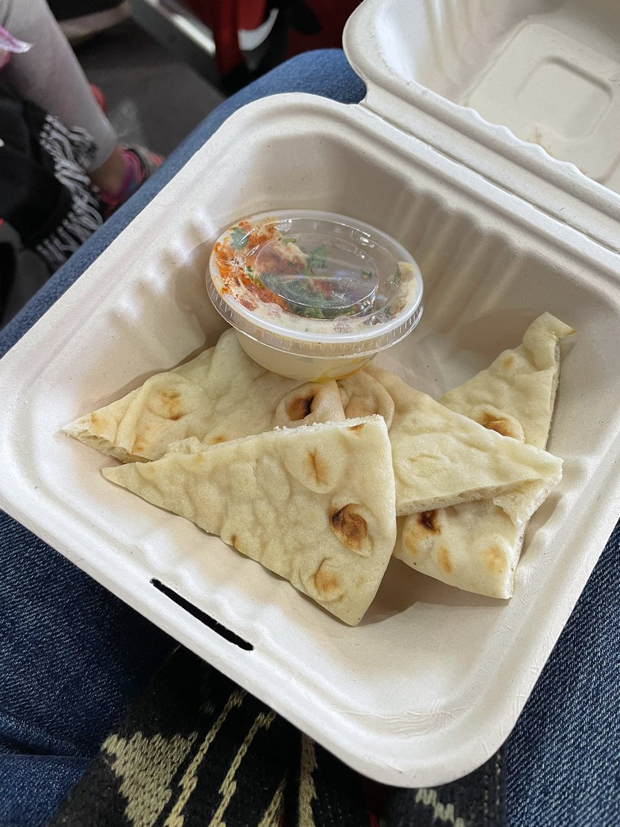 $7 for a half-empty condiment cup of hummus? Really, Pita <a href="/MBStadium/">Mercedes-Benz Stadium</a>