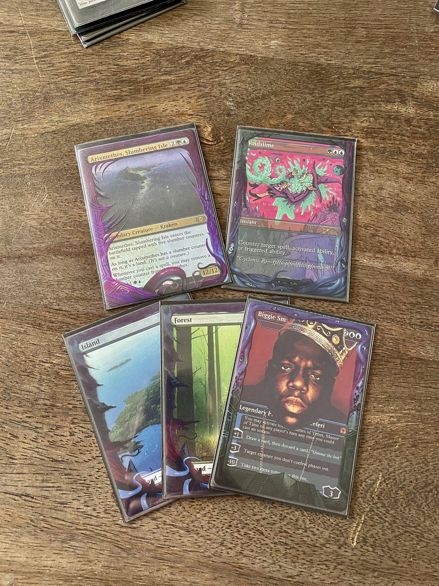 JakeBossMTG's tweet photo. Just got my @AshlenRose/@Ishton pack of @AlterSleeves! This deck looks insane now. https://t.co/HszQETVlu5