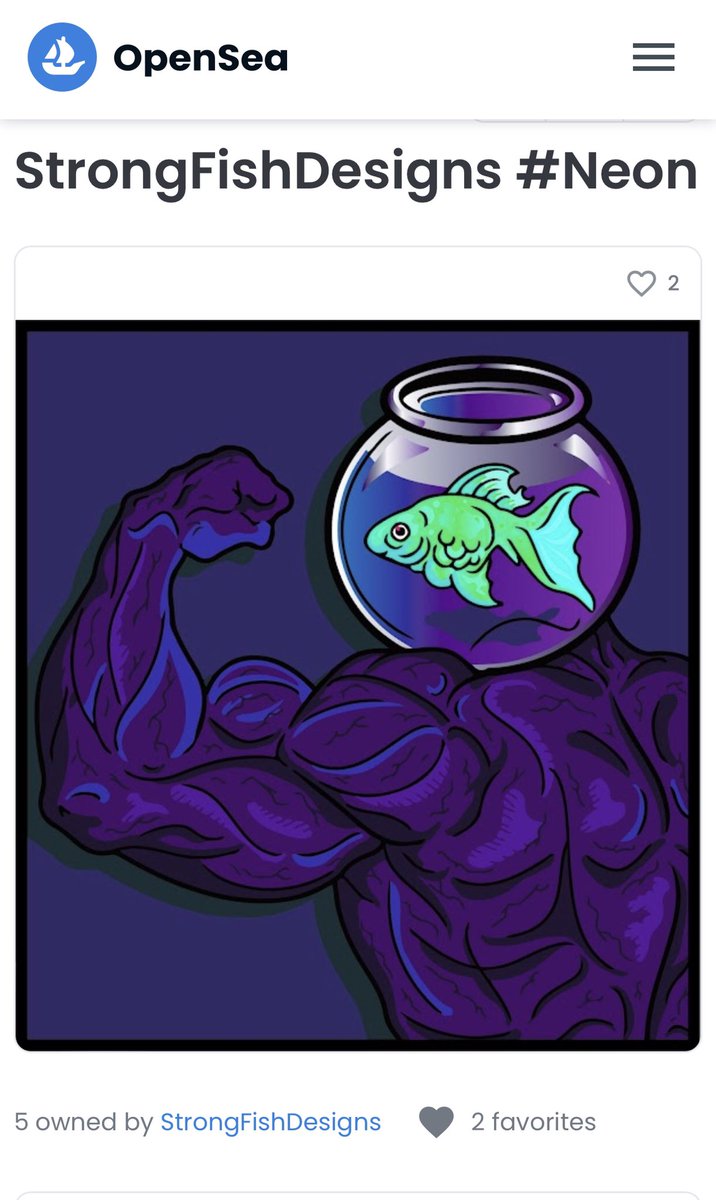 StrongFishDesi1's tweet photo. @OddFishFactory Hey fish friend I dropped this one today. Also Loving your artwork 🙂 https://t.co/9pLyuFO66T