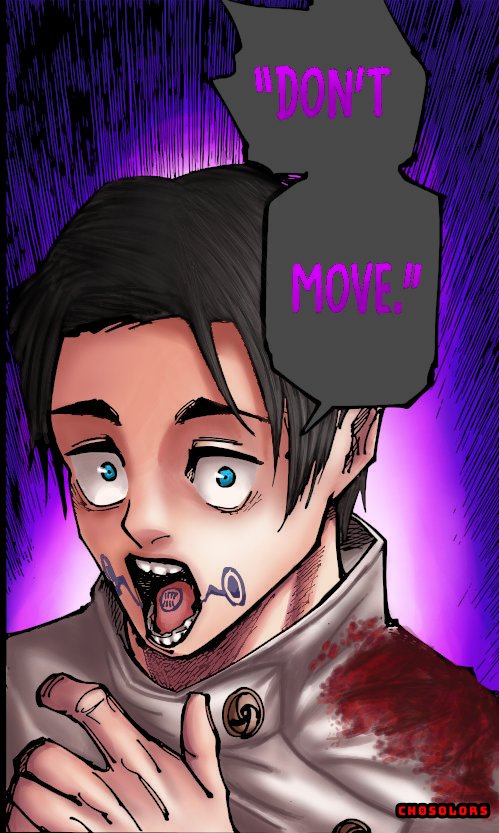 Chosolors🇵🇸 (comms open) on X: ““don’t move” Okkotsu Yuta