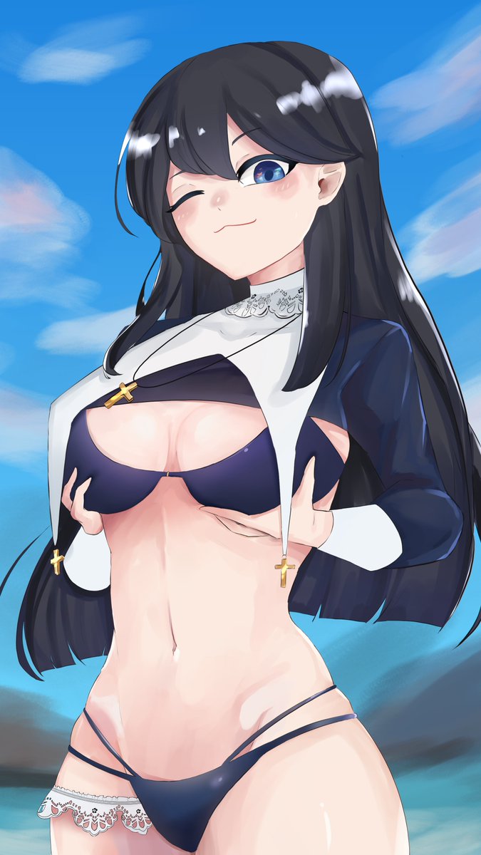 Penguil_Art's tweet photo. I love Booba 
I love Nuns
and i do a fan art for @baebaecafe BC i love booba https://t.co/f82tQLpHq0