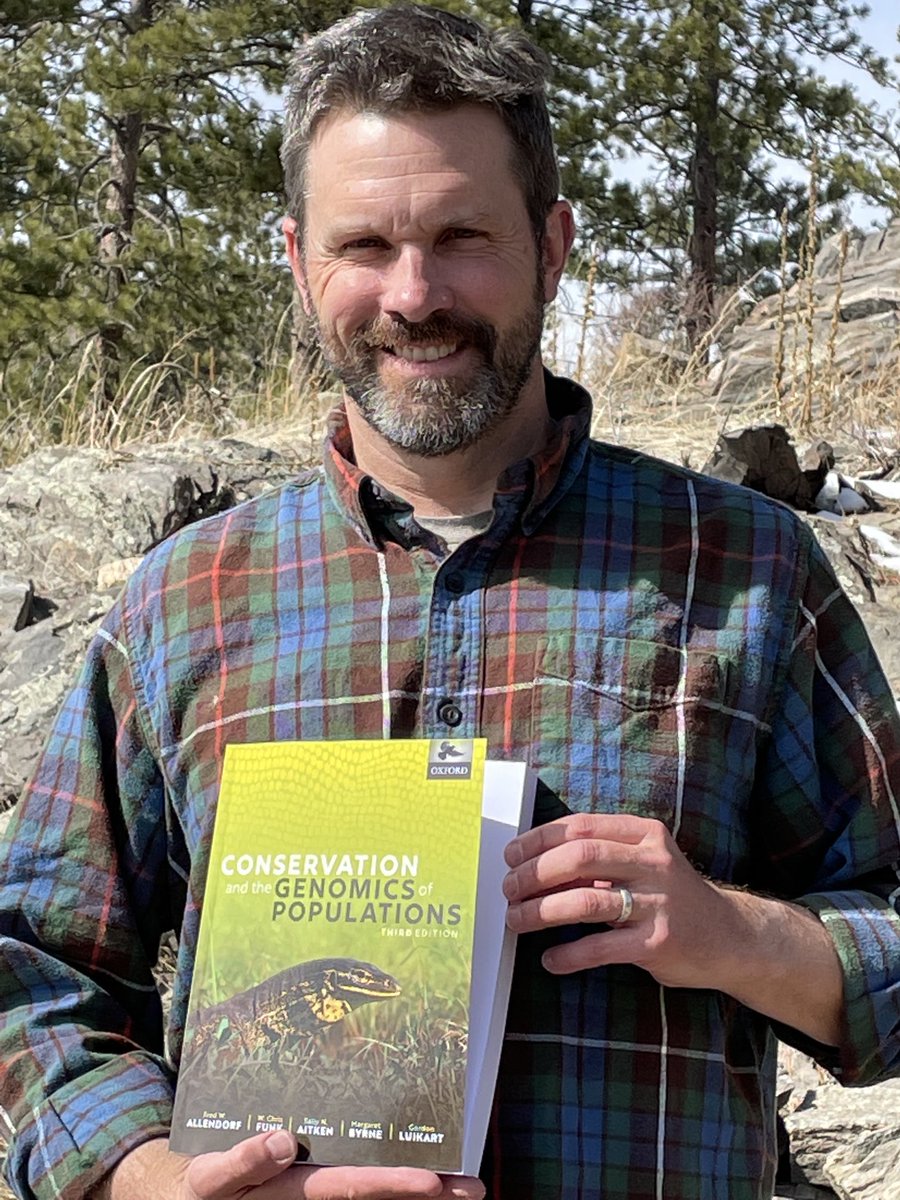 fieldgenomics's tweet image. Hard to believe it’s actually here, 2.75 years after we (⁦@AllendorfFred⁩, ⁦@SallyNAitken⁩, ⁦@Margare77278174⁩, ⁦@gordon_luikart⁩, and I) started writing it. Many thanks to our impressive group of guest authors, and to the conservation genetics community.