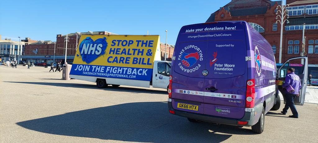 feldowling's tweet photo. In Blackpool two key struggles, for the NHS and for the Right to Food @AlanRedKelly @Redvalerie17 @HugeMedialtd
@MerseyPensioner @LWHstays https://t.co/AHfMcTv3g8