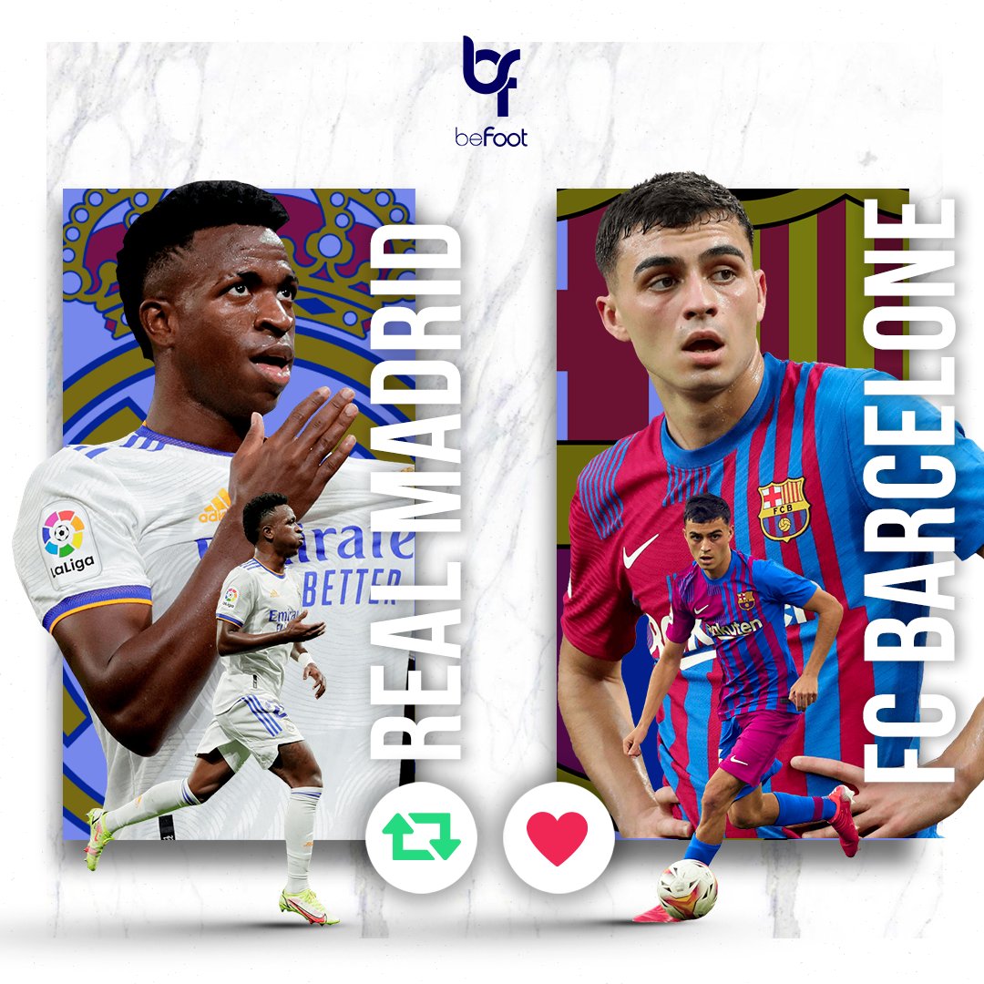 _BeFootball's tweet photo. Quelle équipe allez-vous supporter ce soir ? 🧐 #RMAFCB 

🔄 REAL MADRID

❤️ FC BARCELONE https://t.co/6i32YoFWhD