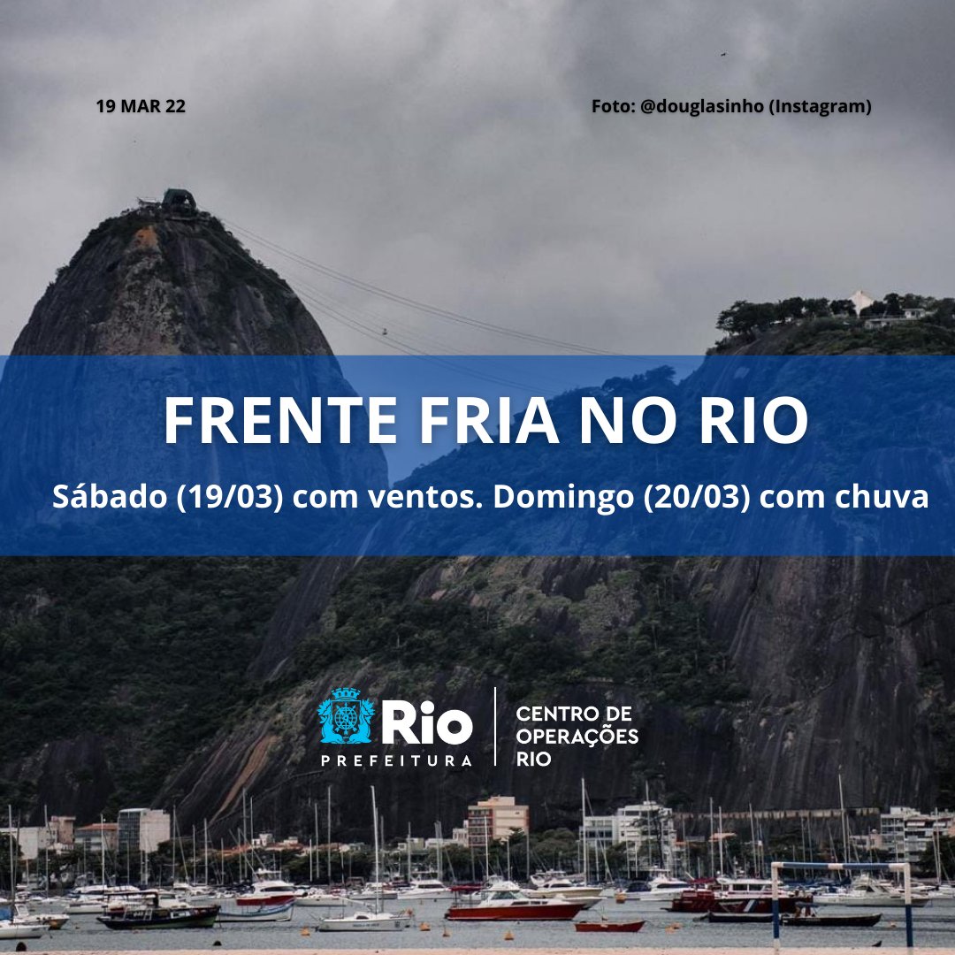 OperacoesRio's tweet photo. VERÃO SE DESPEDE COM CALOR E OUTONO COMEÇA COM FRENTE FRIA

O calor está com os dias contados na cidade do Rio de Janeiro. Neste sábado (19/03), a sensação térmica mais elevada foi de 46°C, na estação Santa Cruz, às 14h, quando os termômetros marcavam 38,5°C de temperatura. https://t.co/dHfHqiPc51
