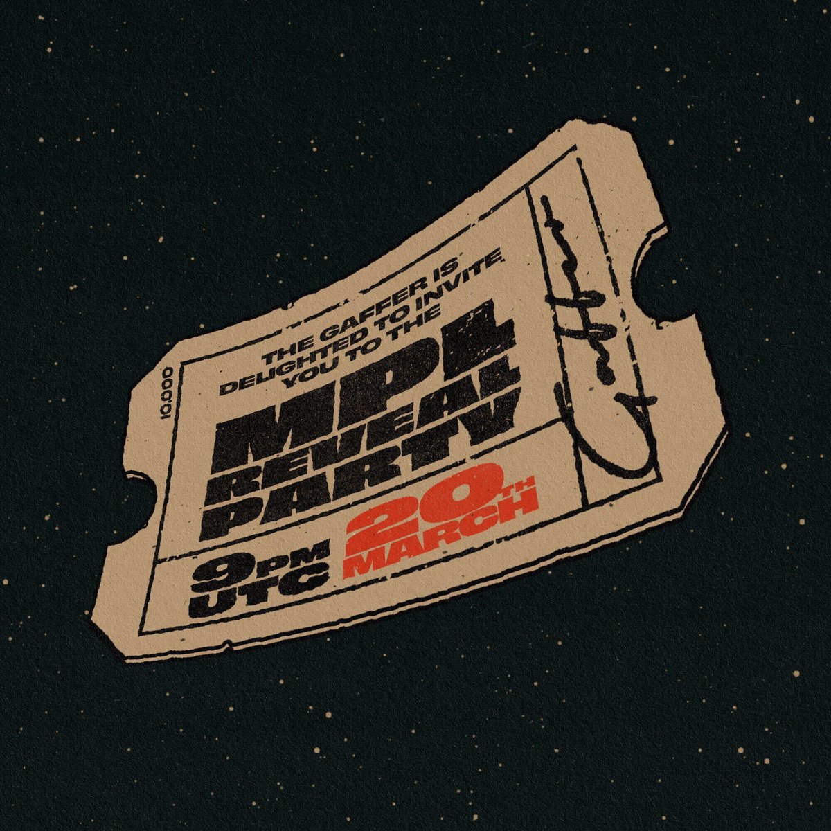 🎉Reveal Party Giveaway 🎉

We are giving away 1 FREE MPL NFT!

To Enter 👇🏻 :

1️⃣ Like + RT
2️⃣ Follow us with 🔔
3️⃣ Tag 3 Friends 
4⃣ Tell us why you are excited about MPL

(Unlimited Entries 1 Tag = 1 Entry)

MPL Reveal Party 9PM UTC Sunday 
#NFTGiveaway #NFTs