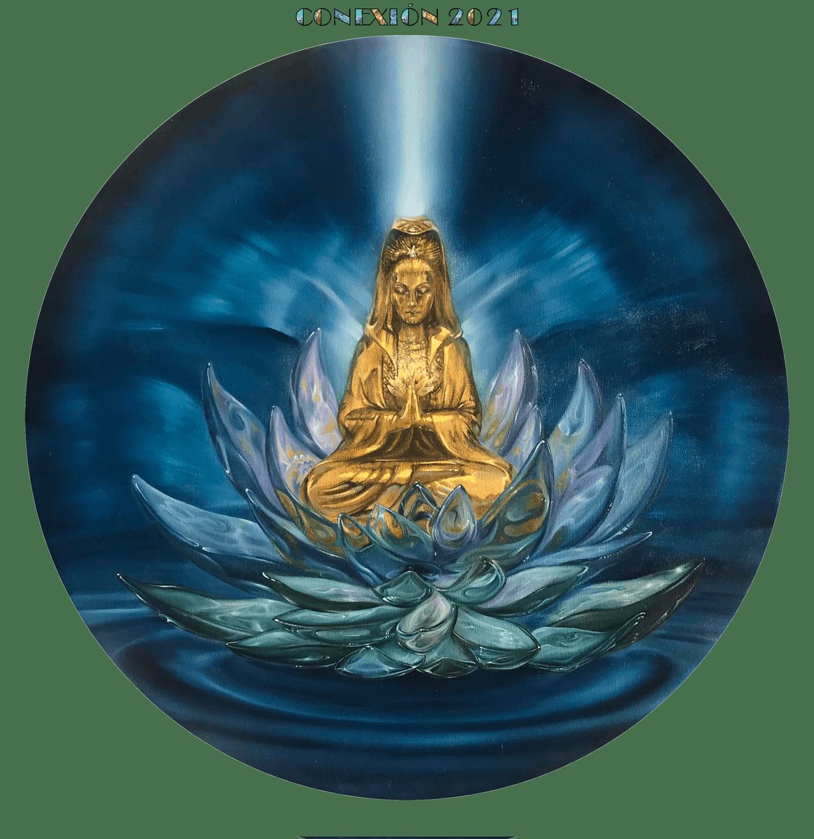 todosconemmita's tweet photo. “Celestial Soul” (Alma Celestial) - Kwanyin
Author: Patricia Willis (@art_mumiwillis)
Year: 2021
Technique: Oilpainting on canvas
Dimensions: 70 cm diameter
https://t.co/SyoLUsVCtd
#TodosconEmmita #NFT https://t.co/vtHDYhQJSi