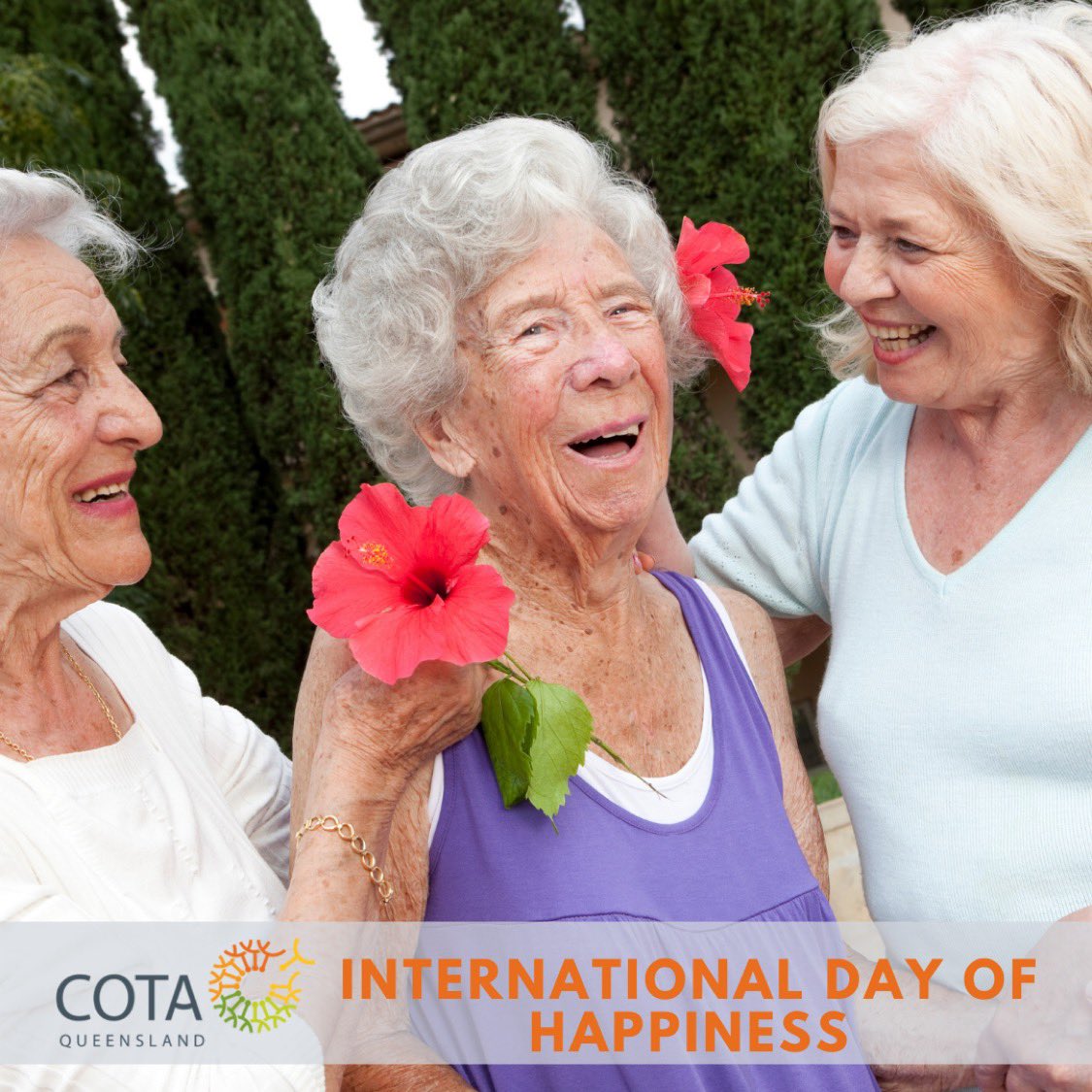 COTAQld's tweet photo. It’s #InternationalHappinessDay - the theme, #Choosetohelp! With our world facing unprecedented challenges, wellbeing matters more than ever. When we choose to take action to help others, they benefit, we benefit &amp; we set an example of #kindness. What makes you happy? https://t.co/RHvlnSodlu