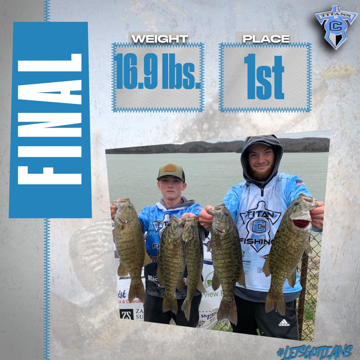 MLCHS_Athletics's tweet photo. 🎣 | F I N A L | BCHS KBN Open
Evan Field &amp; Evan Hellman

🐟 | 16.9 lbs
🥇 | 1st Place

#LetsGoTitans @Collins_Fishing

This post is sponsored by: @WhismanRealtor https://t.co/wBuV54OOX3