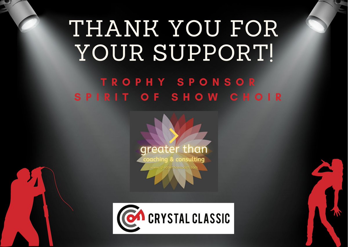 fcrystalclassic's tweet photo. Fairfield Crystal Classic would like to thank greater than coaching &amp; consulting

Visit https://t.co/6Ey5RgJ0wh to learn more about our 'Spirit of Show Choir' Sponsor.

Visit https://t.co/6lRTn5RoRk to get your ticket, come to the High School today, or live stream https://t.co/zxyPP9Fsxi