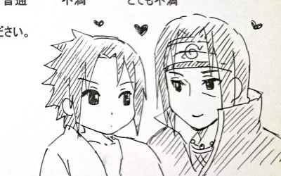 2017年の🍥ステアンケートに描いた兄弟見つけた～!幕間に描いてるので適当ですみませ…!
以前の🍥ステでは座席にチラシとアンケート用紙が置いてあってダイレクトに観客の声(手書き!)を届けられるようになってたんですが現在のメルフォも便利で気軽に送れるので良いのですが手描きも捨て難い…!😭 