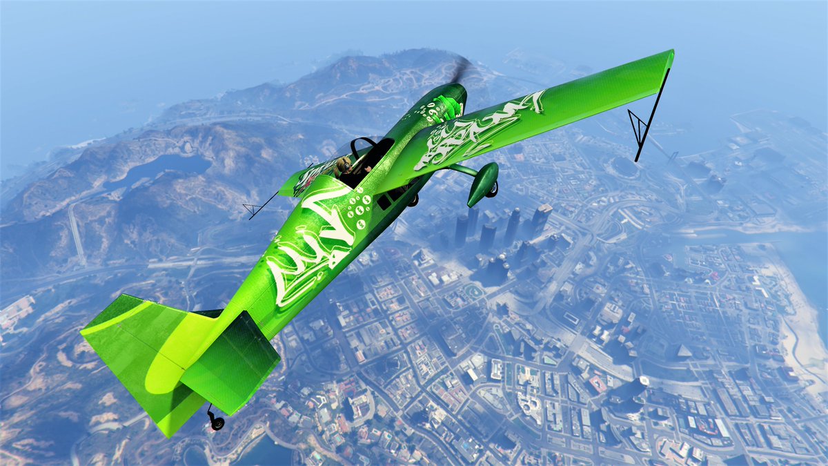 Birds-eye view of Los Santos in a Mallard  🛩️

#GTAOnline #GTAV #VirtualPhotography #RockstarGames #PS5Share