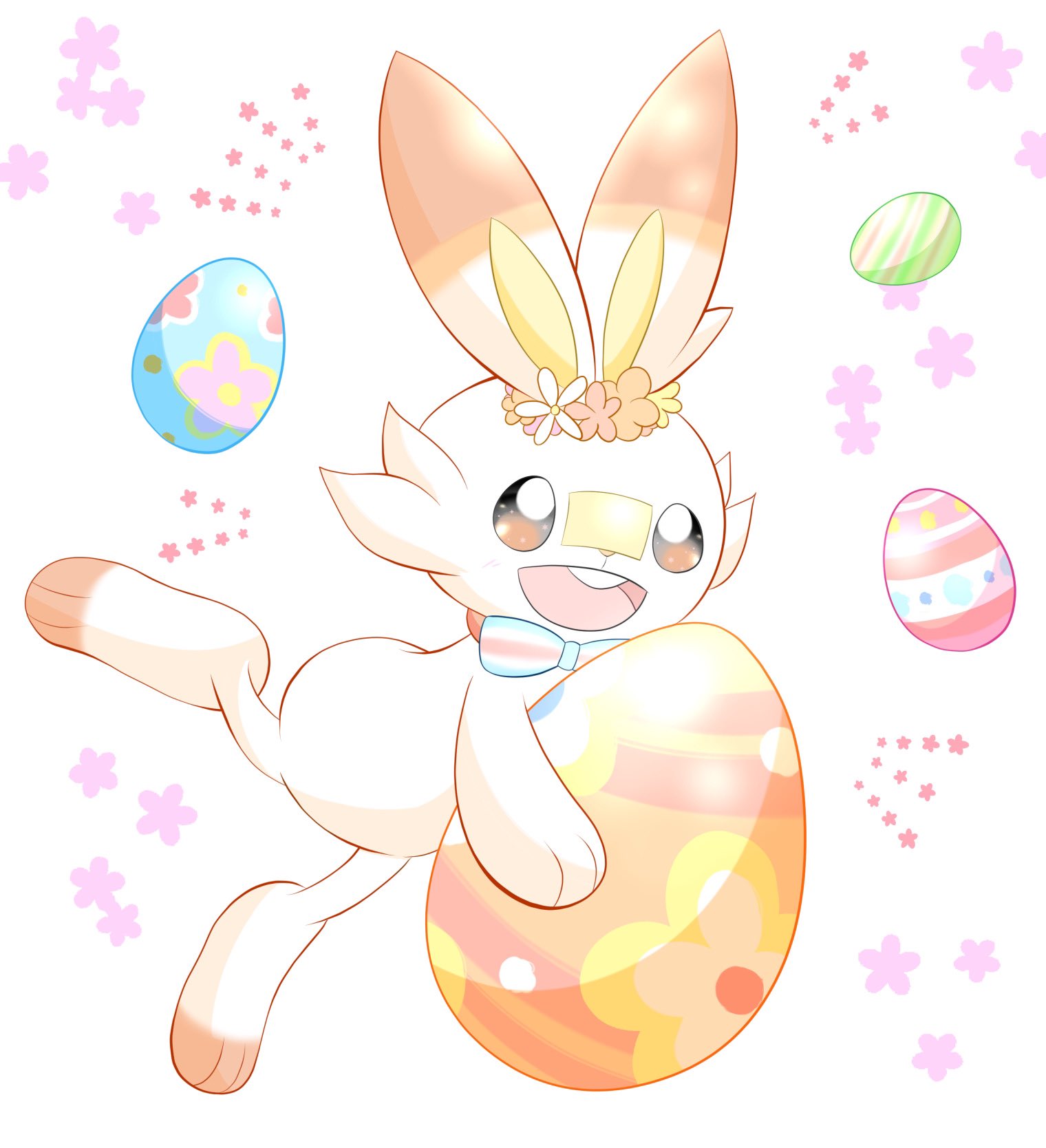 もみじ リクエストで描かせて頂いたイースターヒバニーちゃん ポケモンイラスト T Co Mlmuyz7p5x Twitter