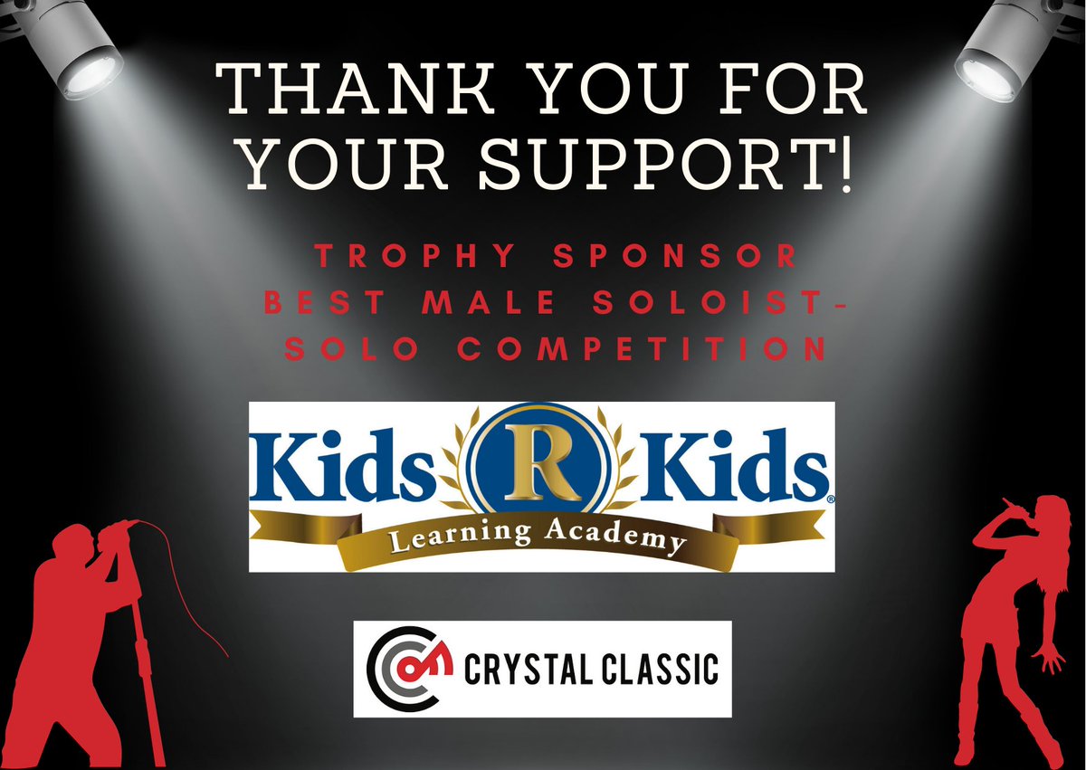 fcrystalclassic's tweet photo. Fairfield Crystal Classic would like to thank Kids 'R' Kids Fairfield

Visit https://t.co/L999FZ1lwW to learn more about our 'Best Male Soloist - Solo Competition' Sponsor.

Visit https://t.co/6lRTn5RoRk to get your ticket, come to the High School today, or live stream https://t.co/9x2ylrcfOb