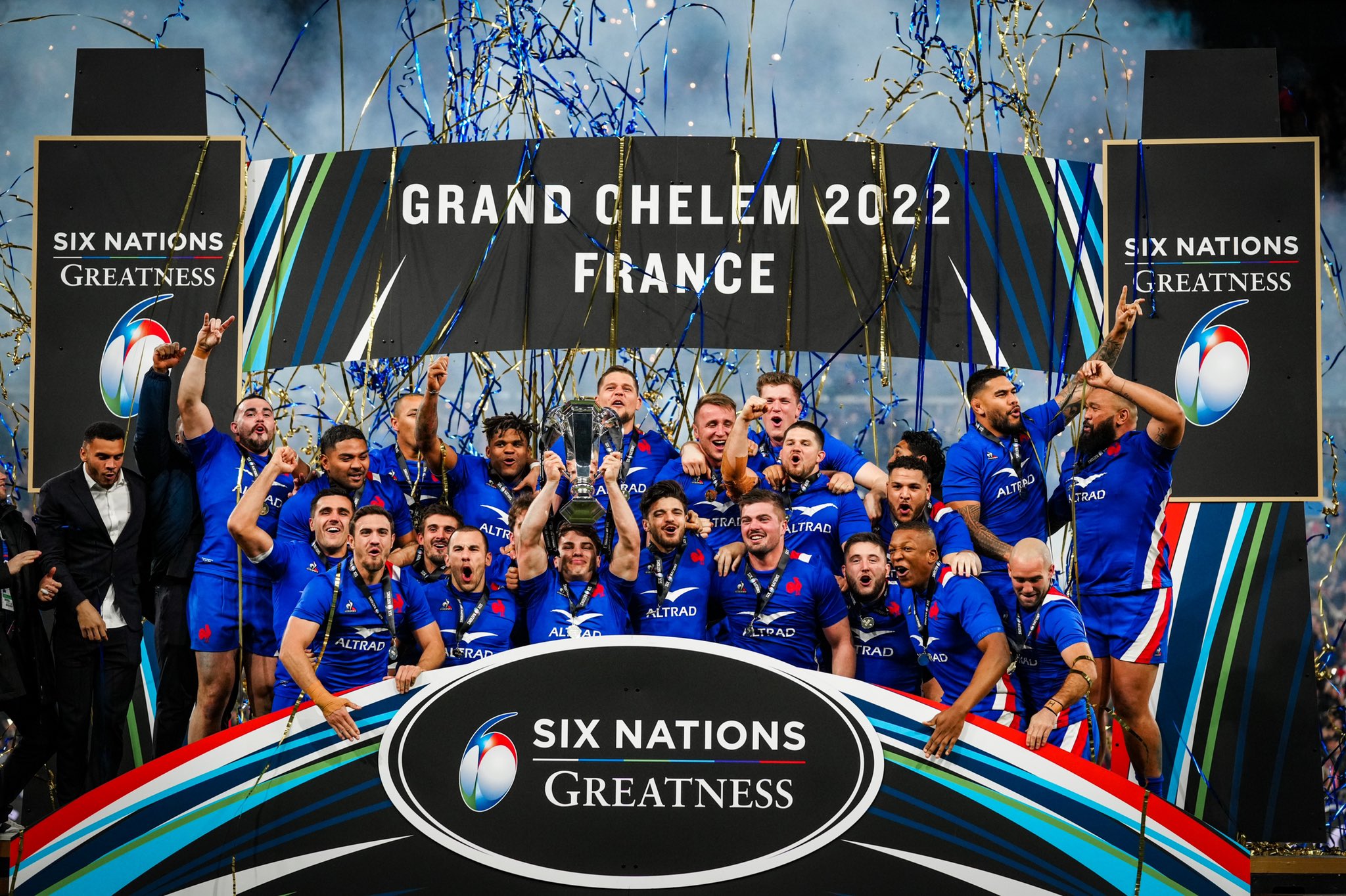 France Rugby on Twitter: "🏆🇫🇷 Six Nations 2022 𝑮𝒓𝒂𝒏𝒅 𝑺𝒍𝒂𝒎  𝑪𝒉𝒂𝒎𝒑𝒊𝒐𝒏𝒔. #LeTournoiEstBleu #NeFaisonsXV #XVdeFrance  https://t.co/7TgJR7vXfM" / Twitter