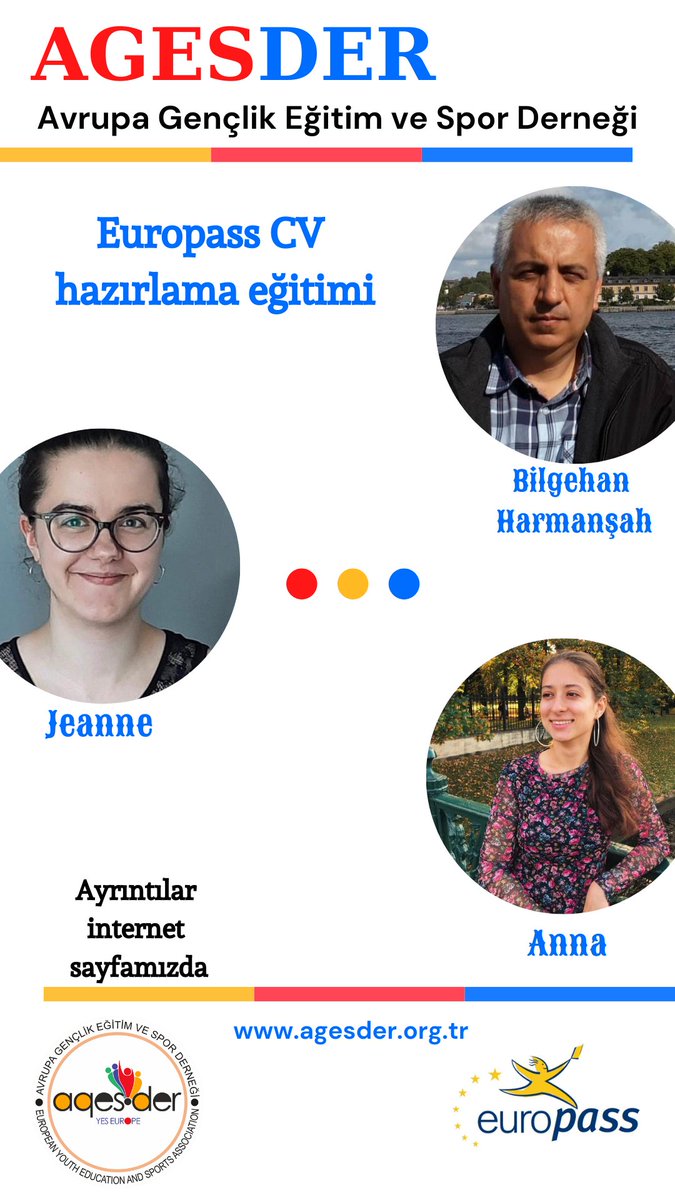 bilgehanh's tweet photo. Europass CV Hazırlama Eğitimi Başvuru Formu | AGESDER https://t.co/ixwu4ZpxKW 
@NOHUniversitesi @AgesDer @DrHasanUslu https://t.co/Ng1KBSQ5UV