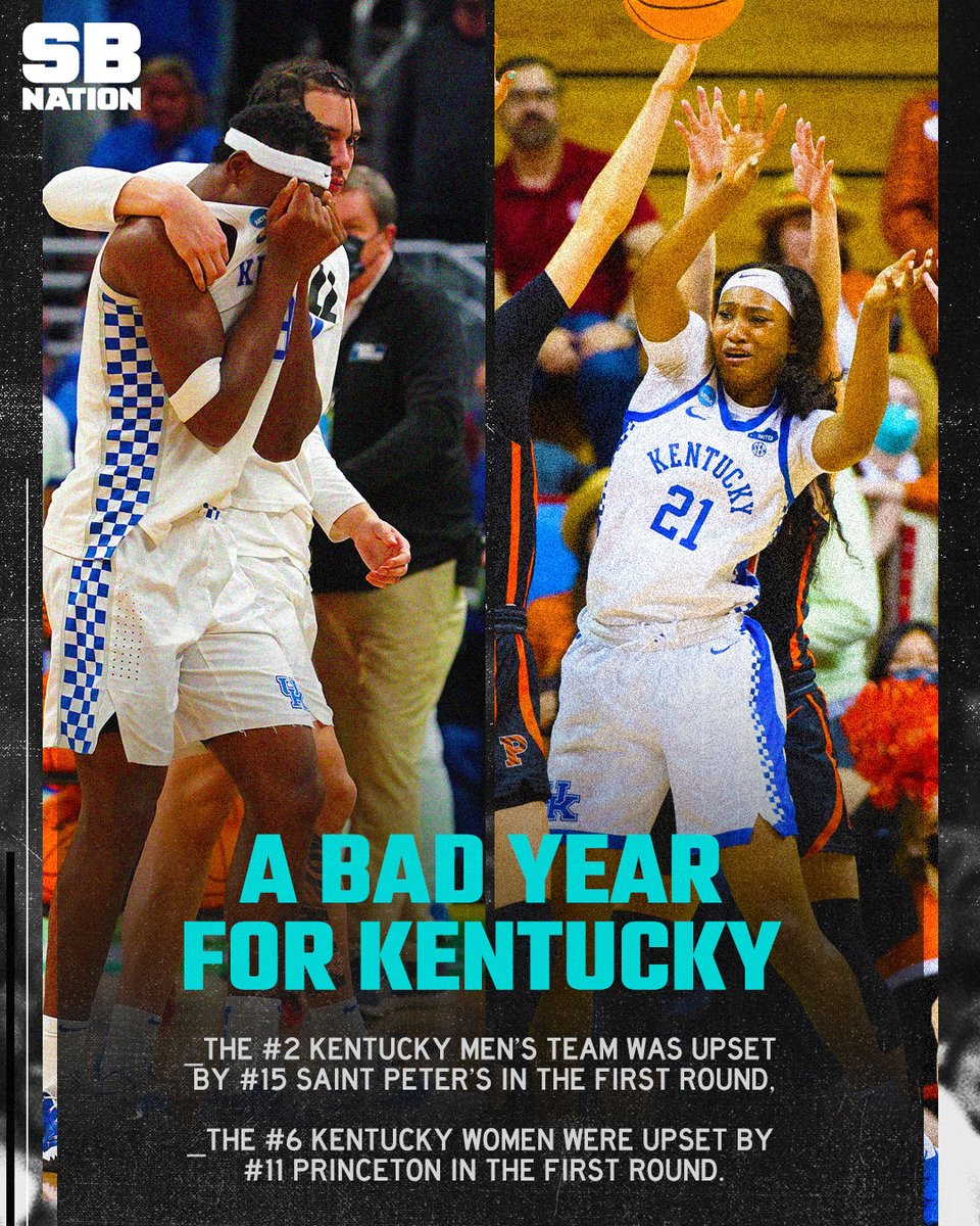 SBNation's tweet photo. A tournament to forget for Kentucky https://t.co/tyVfFn093C