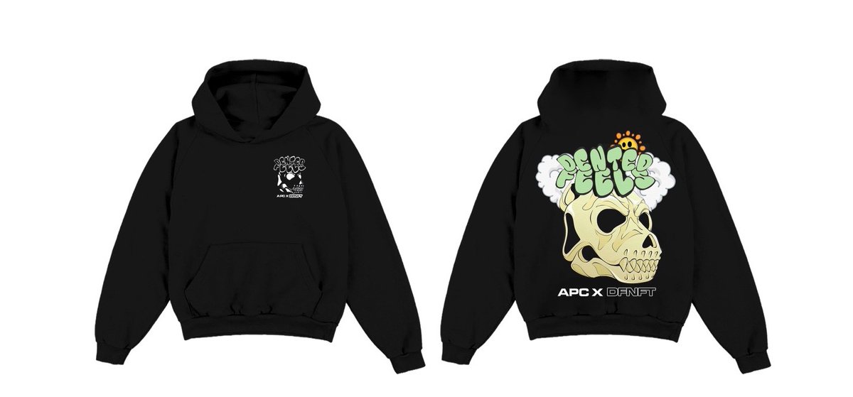 DentedFeelsNFT's tweet photo. Here's the front & back of the hoodie we're giving away. Everyone is welcome to enter, make sure to tag your homies, let's run it! ๐ถ๐๐
@AngryPitbullCLB
We are also covering all the shipping costs for the winners ๐ค #APCxDF #DentedFeels #DentedNotBroken https://t.co/Ji726yZ9du