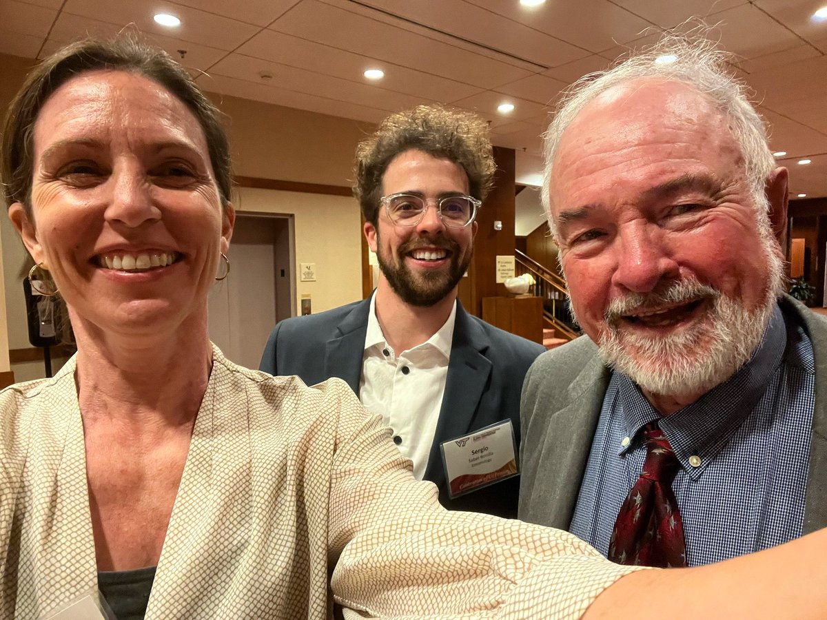SabatSergio's tweet photo. 3 generations of aquatic entomologist with very different backgrounds, yet united by Georgia’s and Virginia’s aquatic insects. Ditching the dirty waders to celebrate such an influential freshwater ecologist, J. Bruce Wallace, as he was awarded the Alumni Career Achievement Award. https://t.co/RgAOP1wBZd
