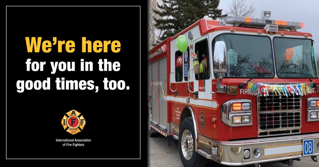 We're here for you in the good times, too #Ajaxfirefighters