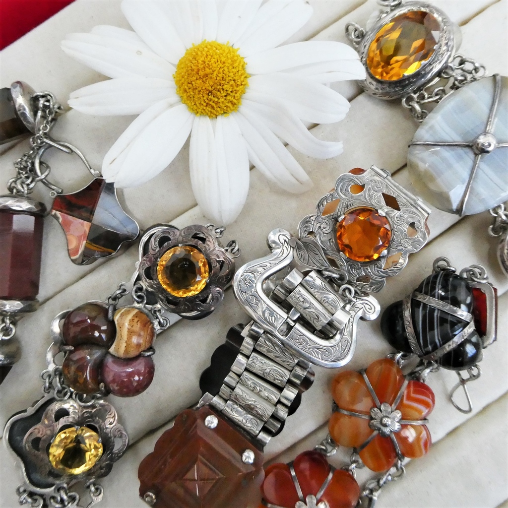 beryllane7's tweet photo. I found this picture in the Beryl Lane archives and it's no surprise that most of these vibrant Scottish pebble bracelets have sold. However the two partially seen side bracelets are (amazingly) still available. A full image of them can be seen - https://t.co/XkFUOyW0th https://t.co/WOnqvT9JgL