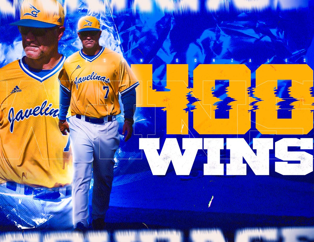 With today's victory, coach Jason Gonzales has officially earned his 400th career win at the helm of the Javelina baseball team!

#BackThePack