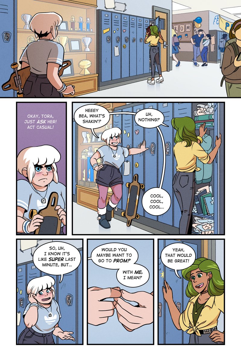 SarahDavidsonAr's tweet photo. Colored #dccomics Fire and Ice comic pages! I love how it all came together, and I learned a lot in this Superhero Comics class! #ComicArt #yacomics https://t.co/6Ky7otXNR3