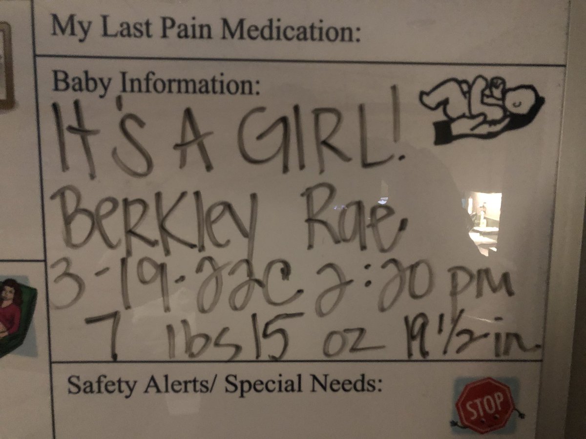 SheaInIowa's tweet image. It’s a girl!