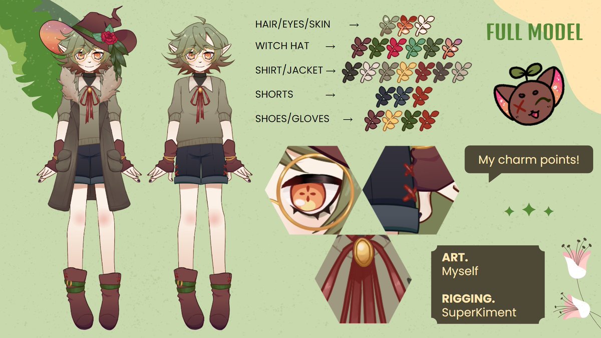 atelier_basil's tweet photo. γ PINNED γ
I'm Basil Evergreen, an herbal witch #vtuber! I stream games, art, and other misc. stuff I feel like sharing with the world!
ART: @atelier_basil
RIGGING: @SuperKiment
πΏGeneral tag: #atelier_basil
ποΈFanart: #basillust
πFan name: #sprigsofbasil https://t.co/bo0rv3Npjp