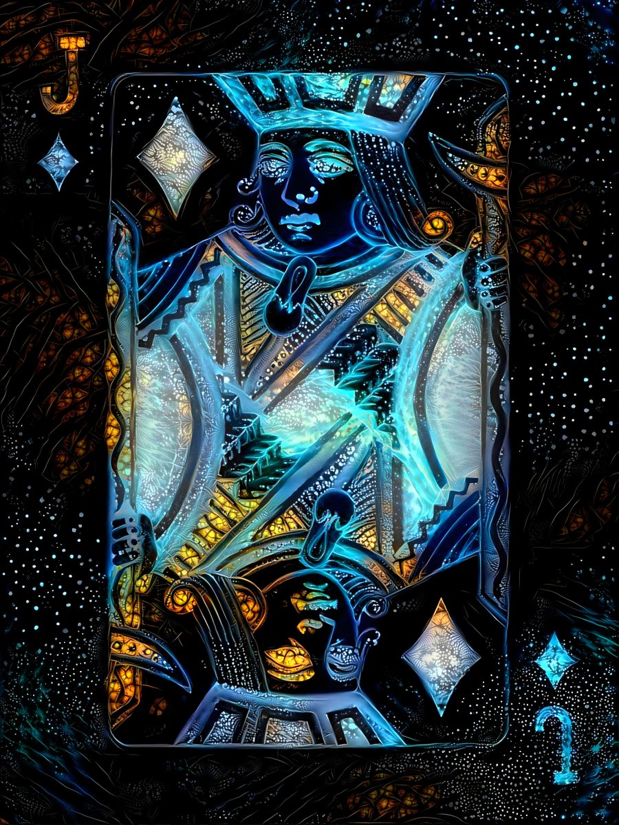 The Jack of diamonds is a young man who comes and goes, and takes more than is allowed. This card is a sign that you will be dealing with great intelligence. 

#NFT #NFTCollection #NFTs #NFTCommmunity 

opensea.io/assets/matic/0…
