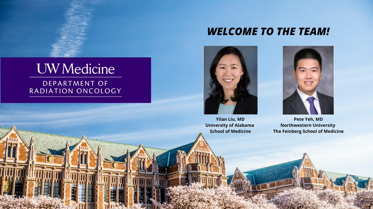 University of Washington Radiation Oncology (@uwradonc) on Twitter photo It's a #Match2022!! We are thrilled to announce that Drs. Liu & Yeh will be joining our exceptional team of residents at <a href="/uwradonc/">University of Washington Radiation Oncology</a>. #futureleaders #radonc It's a #Match2022!! We are thrilled to announce that Drs. Liu & Yeh will be joining our exceptional team of residents at <a href="/uwradonc/">University of Washington Radiation Oncology</a>. #futureleaders #radonc